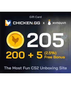 Chicken.GG 200 + 5 FREE Tokens Key GLOBAL